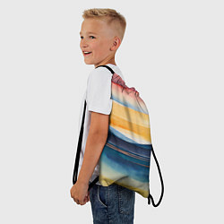 Рюкзак-мешок Акварельный бриз, цвет: 3D-принт — фото 2