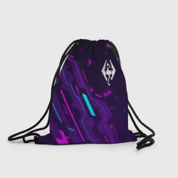 Рюкзак-мешок Skyrim neon gaming, цвет: 3D-принт