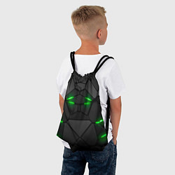 Рюкзак-мешок Броня в стиле киберпанка в виде плит, цвет: 3D-принт — фото 2