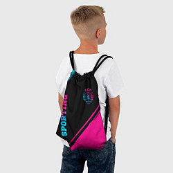 Рюкзак-мешок Sporting - neon gradient вертикально, цвет: 3D-принт — фото 2