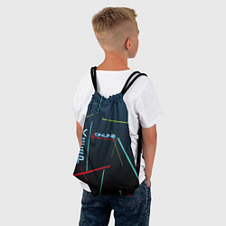 Рюкзак-мешок Разноцветные линии - keep online, цвет: 3D-принт — фото 2