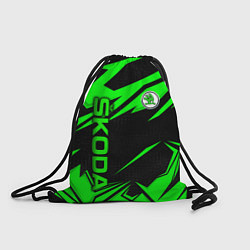 Рюкзак-мешок Skoda - green uniform, цвет: 3D-принт