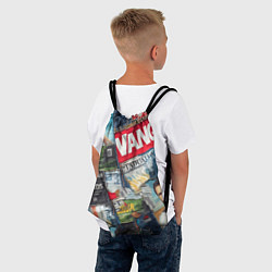 Рюкзак-мешок Vanguard collage - ai art patchwork, цвет: 3D-принт — фото 2