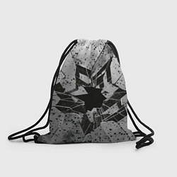 Рюкзак-мешок Грязное разбитое стекло в пятнах, цвет: 3D-принт