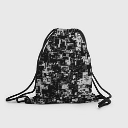 Рюкзак-мешок Геометрия черно-белая, цвет: 3D-принт