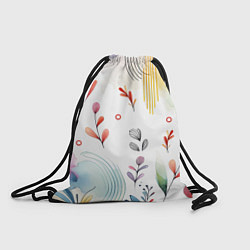 Рюкзак-мешок Акварельная графика, цвет: 3D-принт