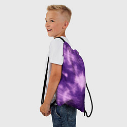 Рюкзак-мешок Фиолетовый тайдай, цвет: 3D-принт — фото 2