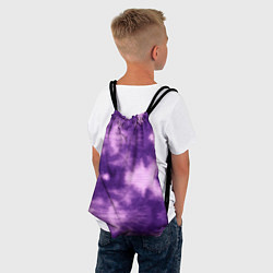 Рюкзак-мешок Фиолетовый тайдай, цвет: 3D-принт — фото 2
