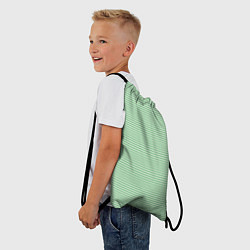 Рюкзак-мешок Светло-зелёный в полоску, цвет: 3D-принт — фото 2