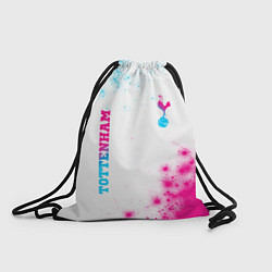 Рюкзак-мешок Tottenham neon gradient style вертикально, цвет: 3D-принт