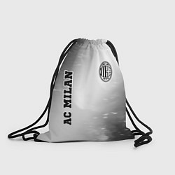 Рюкзак-мешок AC Milan sport на светлом фоне вертикально, цвет: 3D-принт