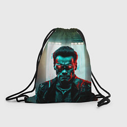 Рюкзак-мешок Киберпанк портрет терминатора, цвет: 3D-принт