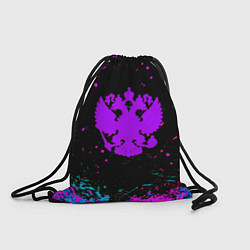Рюкзак-мешок Герб в стиле киберпанк краски, цвет: 3D-принт
