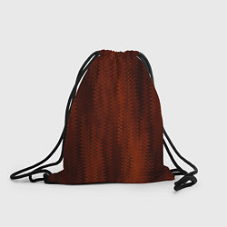 Рюкзак-мешок Ярко-коричневый волнистыми линиями, цвет: 3D-принт