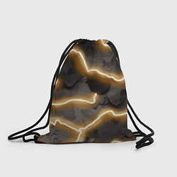 Рюкзак-мешок Электрический удар молнии паттерн, цвет: 3D-принт