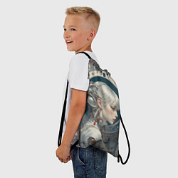 Рюкзак-мешок Платиновая девушка-андроид, цвет: 3D-принт — фото 2