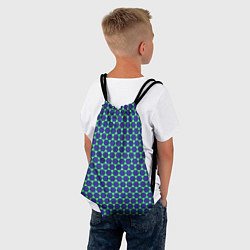 Рюкзак-мешок Паттерн шестигранников, цвет: 3D-принт — фото 2