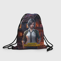 Рюкзак-мешок PUBG девушка в игре, цвет: 3D-принт