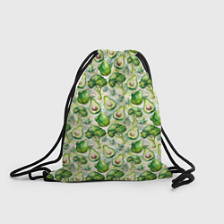 Рюкзак-мешок Авокадо и брокколи, цвет: 3D-принт