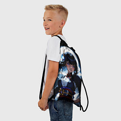 Рюкзак-мешок Сёгун Райден - свет луны, цвет: 3D-принт — фото 2