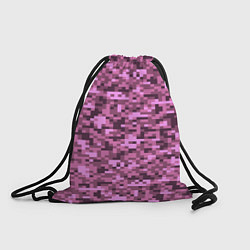 Рюкзак-мешок Розовый камуфляж текстура, цвет: 3D-принт