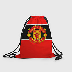 Рюкзак-мешок Манчестер Юнайтед полосы, цвет: 3D-принт