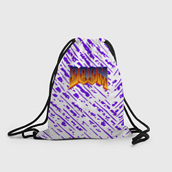 Рюкзак-мешок Doom neon retro, цвет: 3D-принт