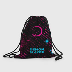 Рюкзак-мешок Demon Slayer - neon gradient по-центру, цвет: 3D-принт