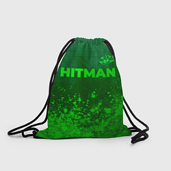 Рюкзак-мешок Hitman - green gradient посередине, цвет: 3D-принт