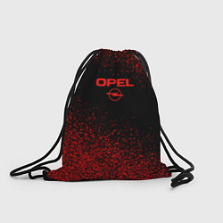 Рюкзак-мешок Opel чёрно-красный, цвет: 3D-принт