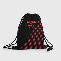 Рюкзак-мешок Opel чёрно-розовый, цвет: 3D-принт