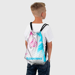 Рюкзак-мешок Elden Ring neon gradient style по-центру, цвет: 3D-принт — фото 2