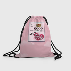 Рюкзак-мешок Taylor Swift broken heart, цвет: 3D-принт