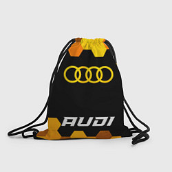 Рюкзак-мешок Audi - gold gradient по-центру, цвет: 3D-принт