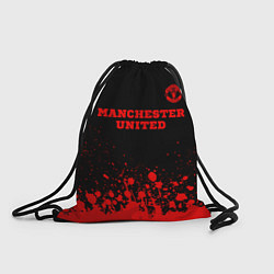 Рюкзак-мешок Manchester United - red gradient посередине, цвет: 3D-принт