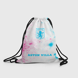 Рюкзак-мешок Aston Villa neon gradient style по-центру, цвет: 3D-принт