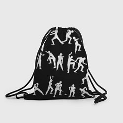 Мешок для обуви Silhouettes of moving people