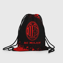 Рюкзак-мешок AC Milan - red gradient, цвет: 3D-принт