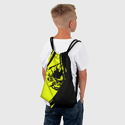 Рюкзак-мешок Cyberpunk 2077 тексутар, цвет: 3D-принт — фото 2