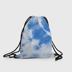 Рюкзак-мешок Синий тай дай, цвет: 3D-принт