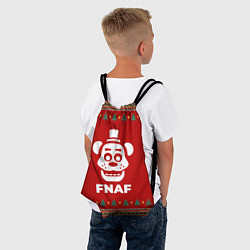 Рюкзак-мешок FNAF new year, цвет: 3D-принт — фото 2