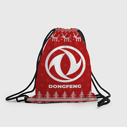 Рюкзак-мешок Новогодний Dongfeng с оленями, цвет: 3D-принт