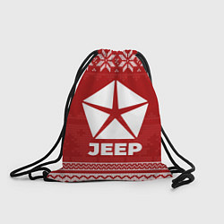 Рюкзак-мешок Новогодний Jeep, цвет: 3D-принт