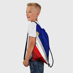 Рюкзак-мешок Герб России - триколор, цвет: 3D-принт — фото 2