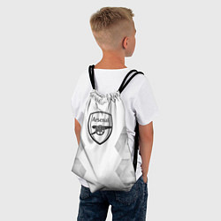 Рюкзак-мешок Arsenal white poly, цвет: 3D-принт — фото 2