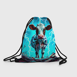 Рюкзак-мешок Корова в разрядах молнии, цвет: 3D-принт