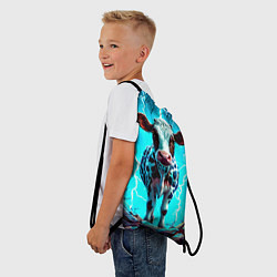 Рюкзак-мешок Корова в разрядах молнии, цвет: 3D-принт — фото 2