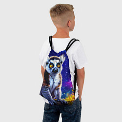 Рюкзак-мешок Лемур и звездная ночь, цвет: 3D-принт — фото 2