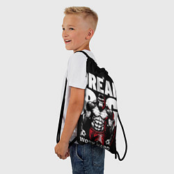 Рюкзак-мешок Dream big - work hard monkey, цвет: 3D-принт — фото 2