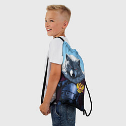 Рюкзак-мешок Волк русский защитник, цвет: 3D-принт — фото 2